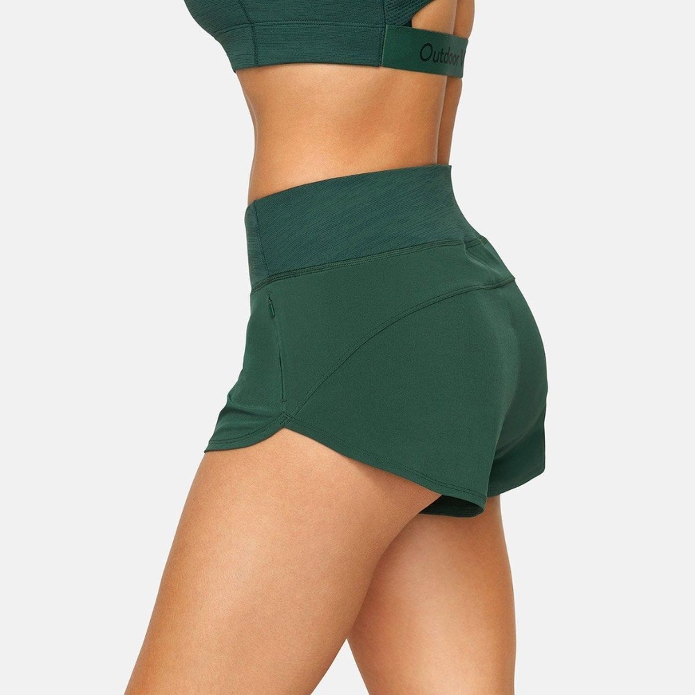 Outdoor Voices Hudson Shorts, Evergreen, Size S